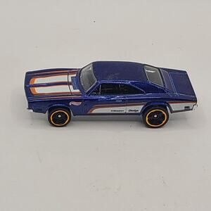 Hot Wheels 2014 Blue '69 Dodge Charger 500 Made in Malaysia